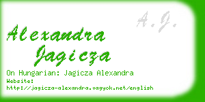 alexandra jagicza business card